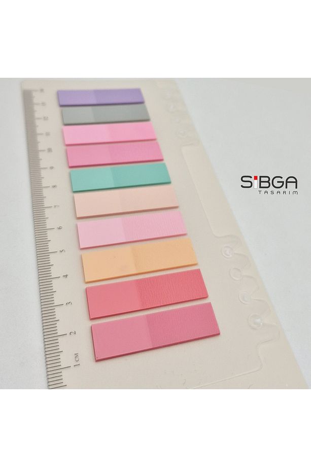 Şeffaf Renkli Postit Post-it Post It. Kitap Ayracı Ayraç Postit Sticker Not Kağıdı 200 yaprak - 3