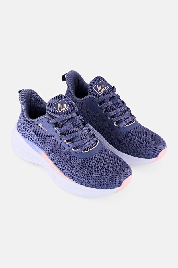 Women Lace Up Hiking Shoes, Slate Blue