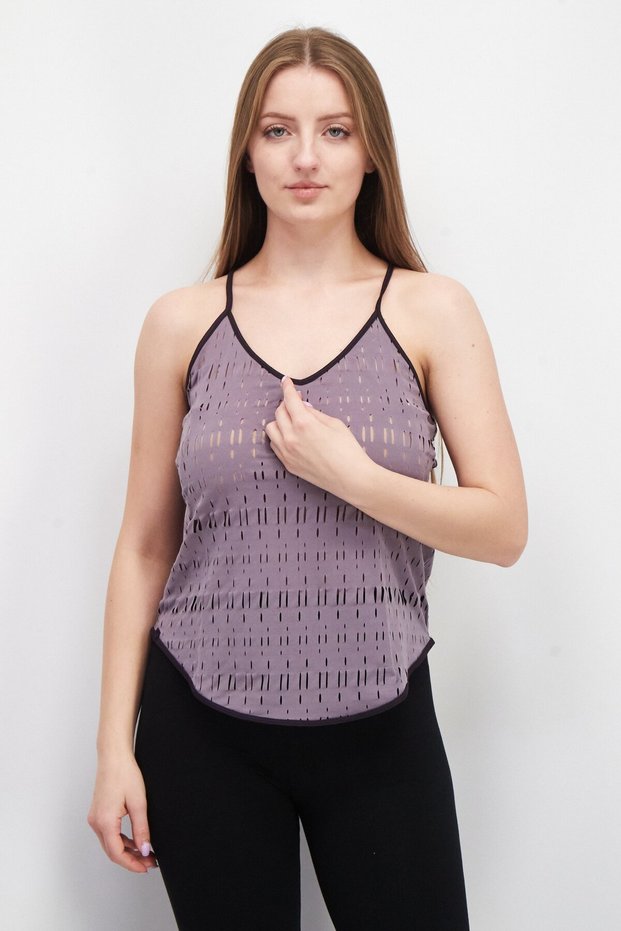 Women Sportwear Fit Sleeveless Training Top, Mauve