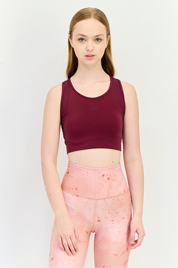 Women Non Padded Sports Bra, Maroon