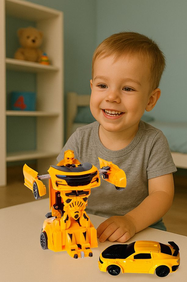 Çek Bırak Robot Yarış Oyuncak Araba Bumblebee - 3
