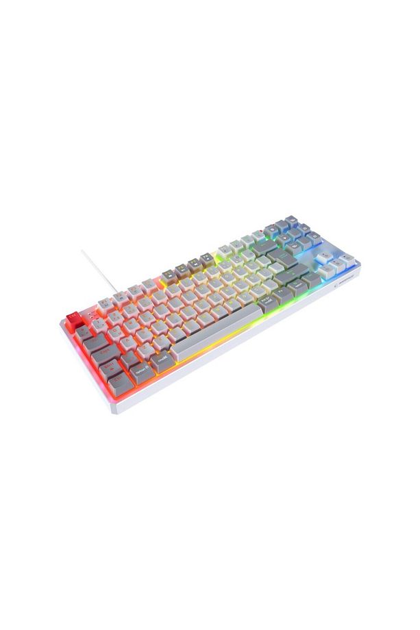 Yoru Tkl Type-c Bağlantılı Rgb Outemu Red Swich Q Mekanik Oyuncu Klavyesi- Beyaz/gri - 1