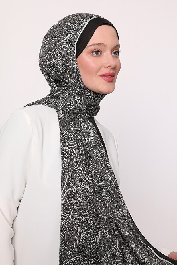 Patterned Silk Shawl - 2
