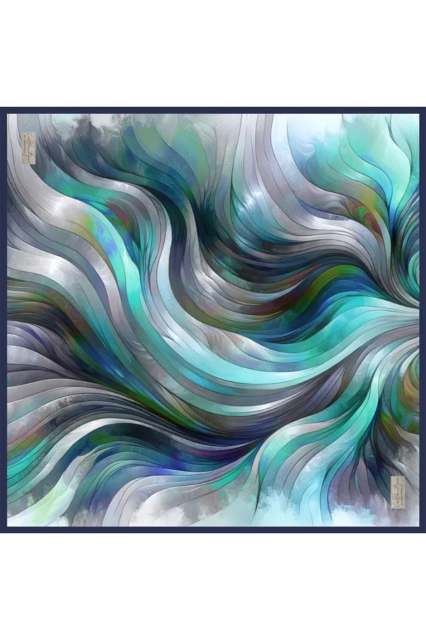 Sura Silk - 90X90 -2360 90 X 90 Navy Blue - 07