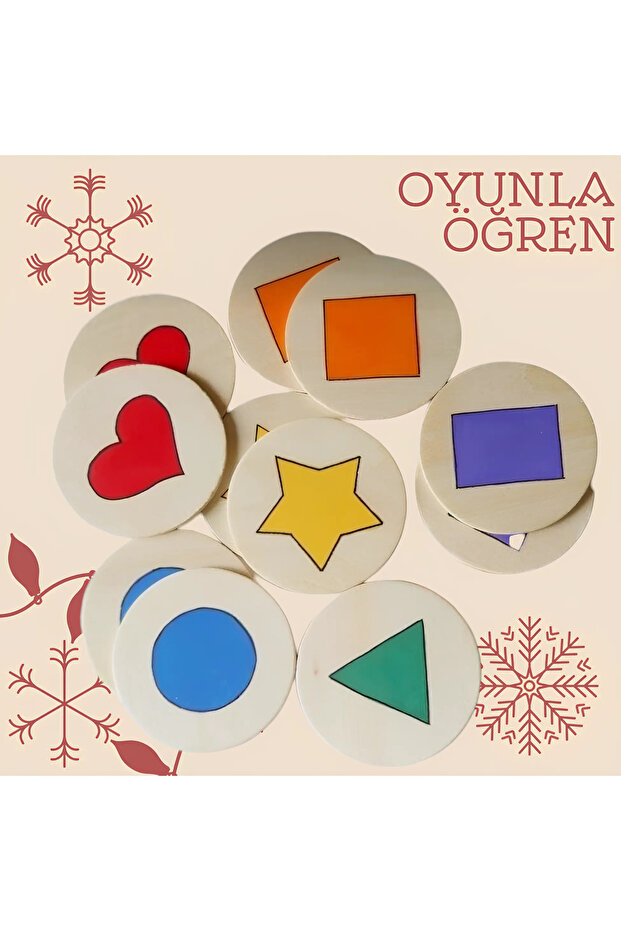 Eşleştirme Ahşap Pul Oyunu 🎨🧩