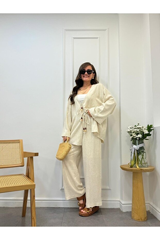 Linen Set - Front Tie - 4