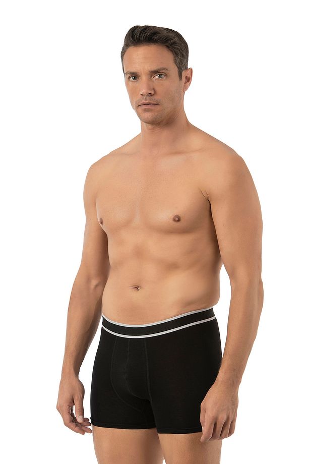 Özkan 11226 5'li Paket Erkek %95 Pamuklu Likralı Süprem Kumaş Esnek Rahat Boxer Şort - 4
