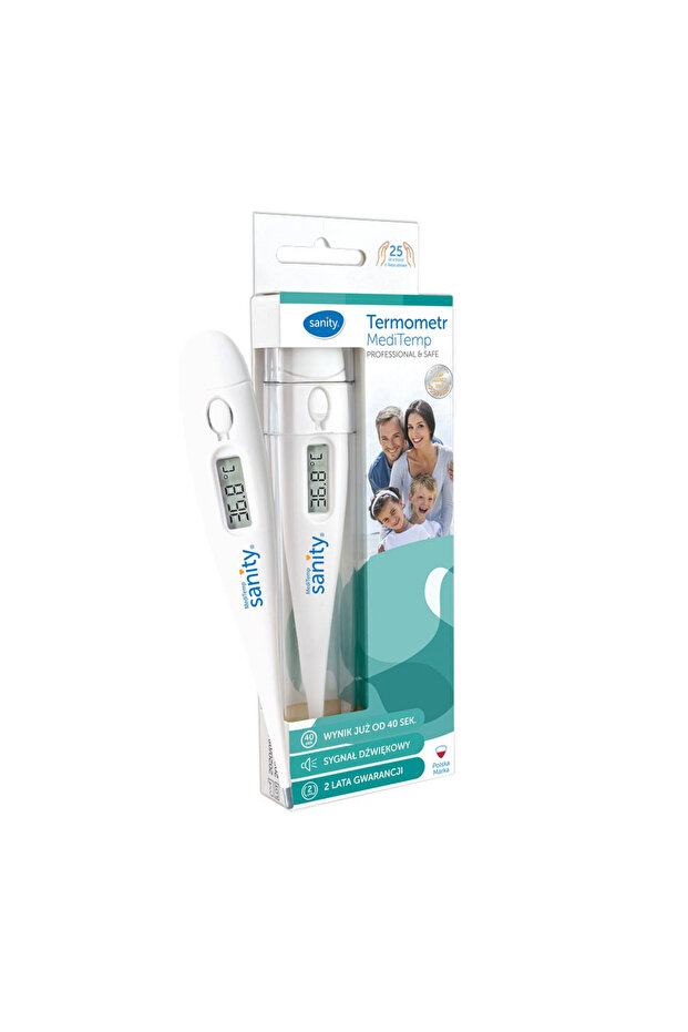Sanity Medi Temp digital thermometer, sound signal, LCD screen, automatic shut-off - 1