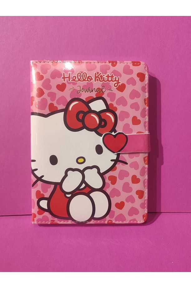 Vj Hello Kitty Ve Arkşvegan Not Defteri Deri Mıknatıslı Günlük 13X18Cm Cm 525-2028 - 1