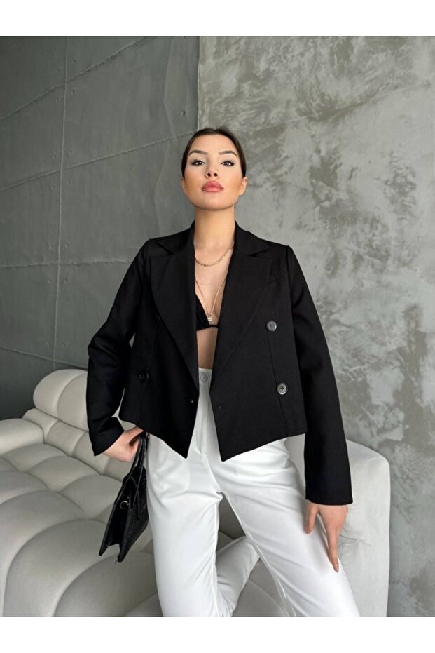 سترة مزدوجة الصدر - 3