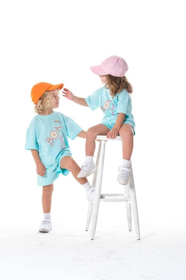 Unisex Turquoise T-Shirt and Shorts Set (2-7 Years)