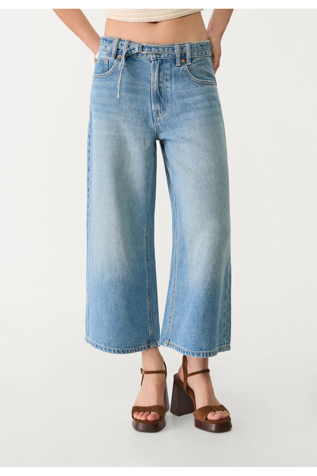 Platformlu süet sandalet - 6