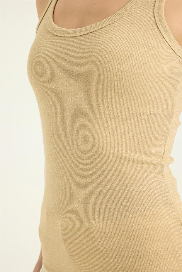 Simli Kalın Askı Atlet - 4