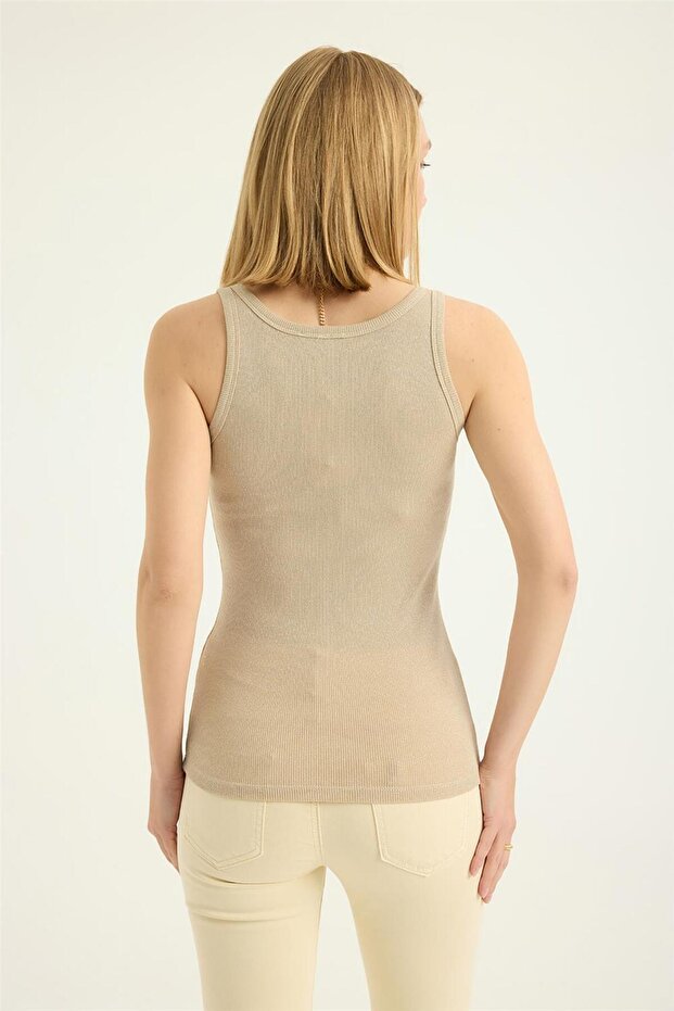 Simli Kalın Askı Atlet - 5