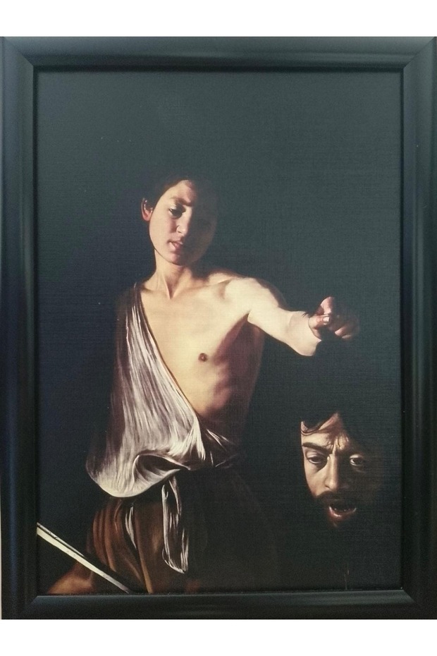 Caravaggio Davud ve Golyat’ın Başı / Barok Sanat Tablosu - 3