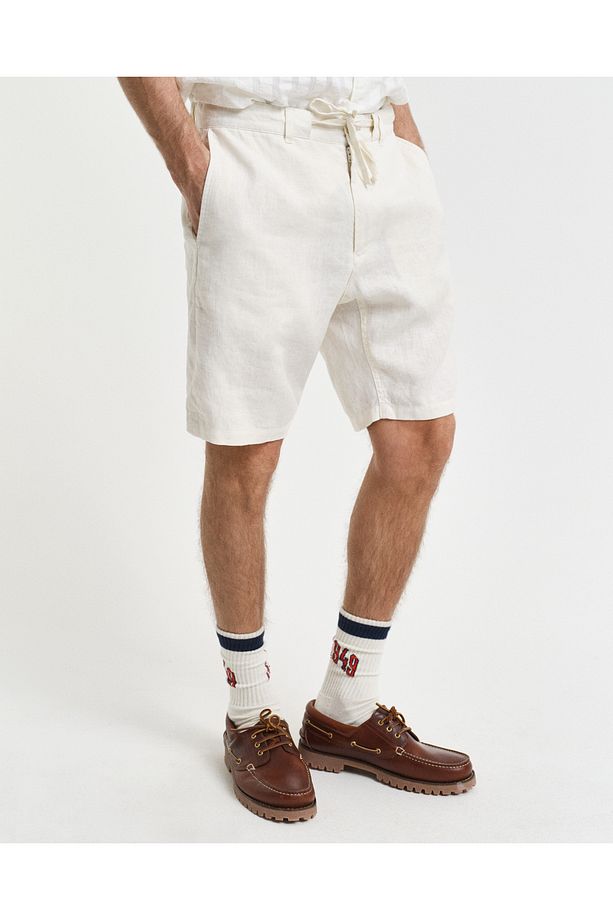 Erkek Krem Relaxed Fit Şort - 2