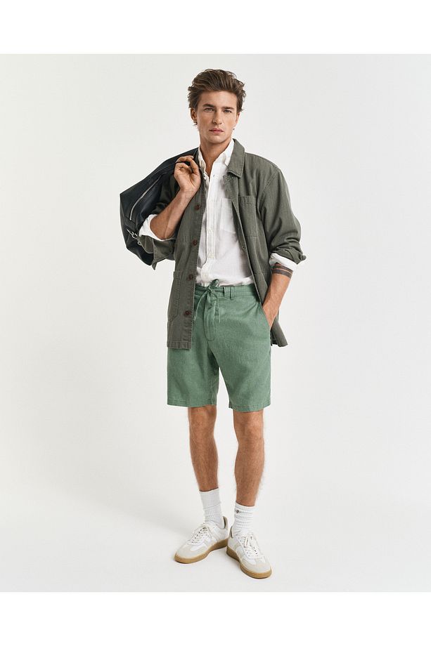 Erkek Yeşil Relaxed Fit Şort - 4