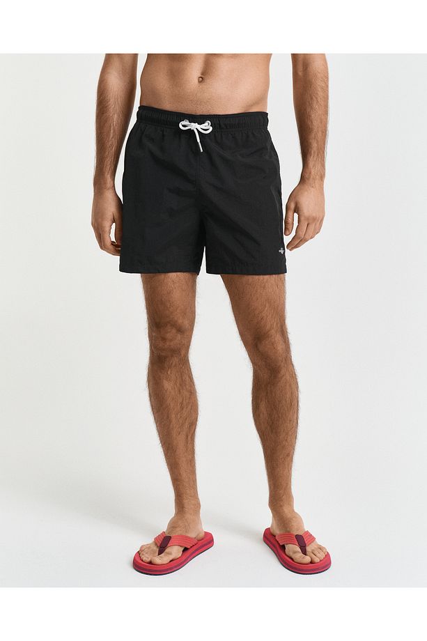 Erkek Siyah Regular Fit Mayo Şort - 2