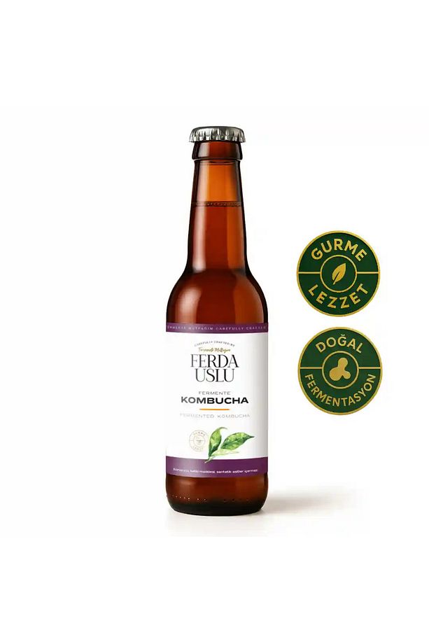 Probiyotik Kombucha Çayı Glutensiz & Vegan 330 ml - 1