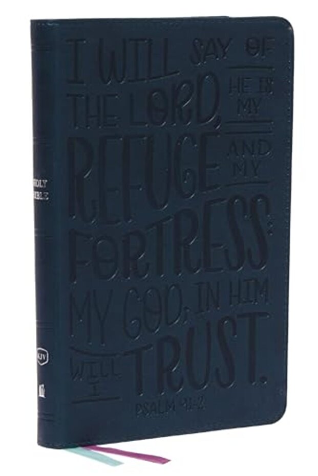 Kjv Holy Bible Thinline Youth Edition Teal Leathersoft Red Letter Comfort Print King James Vers