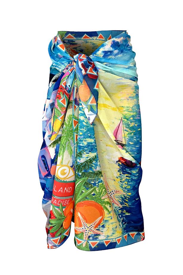 Shelly şifon Santorini pareo (150*100 cm) - 7