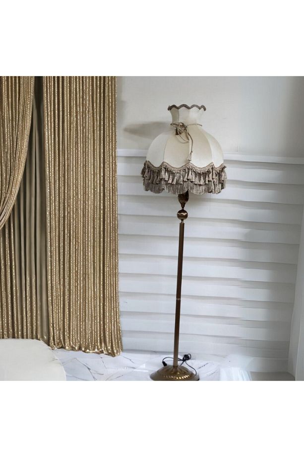 Klasik Lambader Vizon Başlık Bronz Ayak 170cm. - 6
