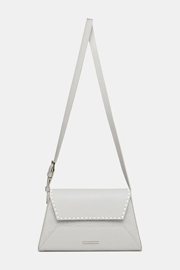 GRİ MONOGRAM DERİ ÇANTA - 1