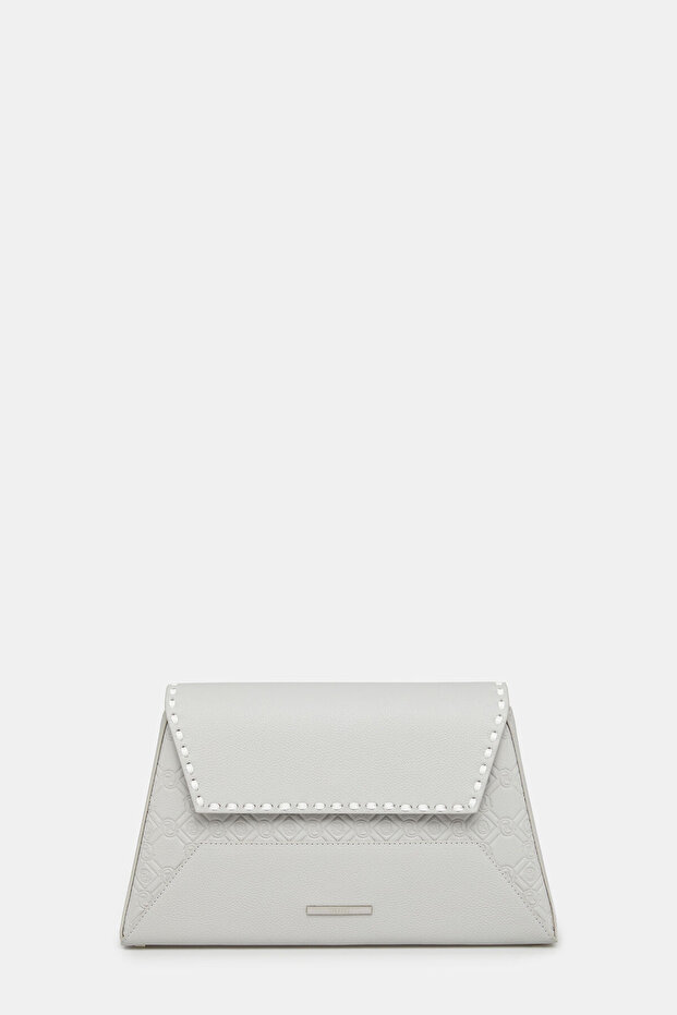 GRİ MONOGRAM DERİ ÇANTA - 2