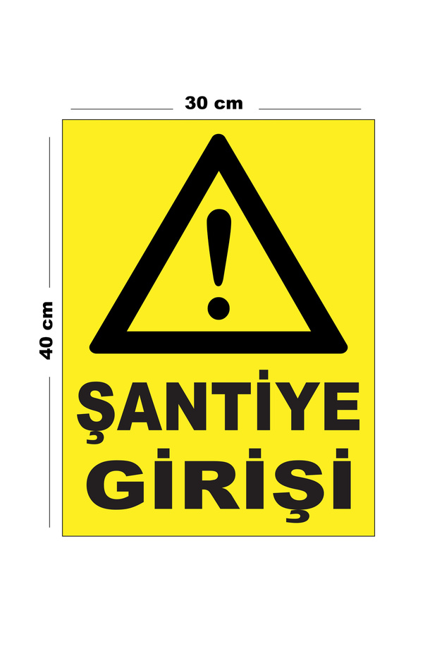 Metal Construction Site Entrance 30cm X 40cm A3 Size Warning Sign Directional Sign
