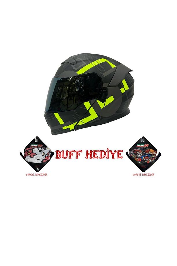Kask Sw 912 A1 Yellow Çene Açılır - 1