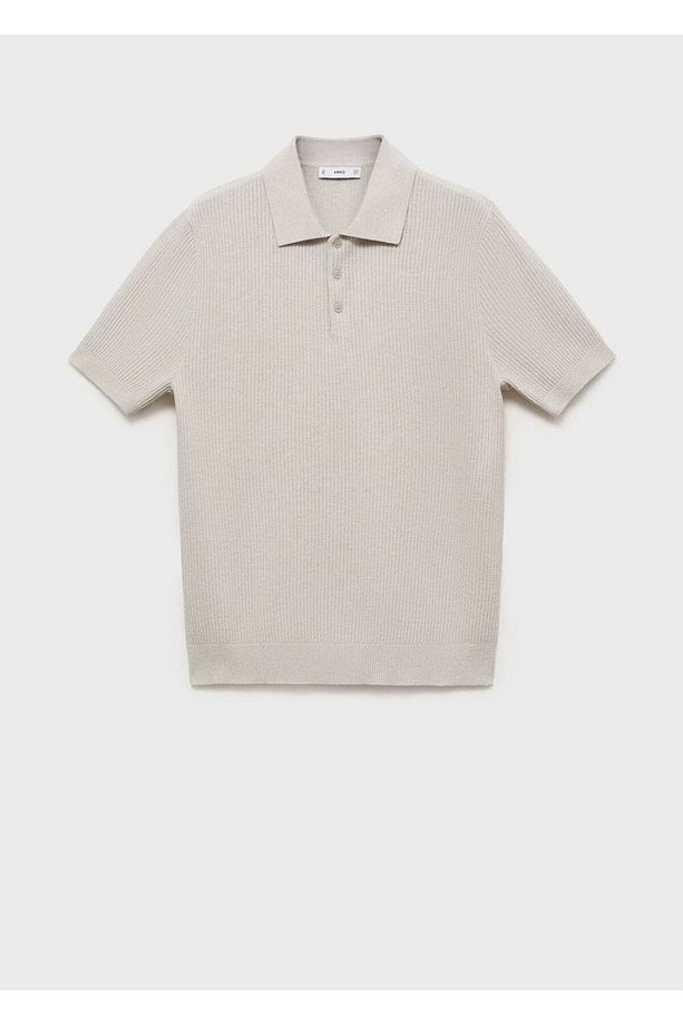 Fitilli örgü polo gömlek - 3