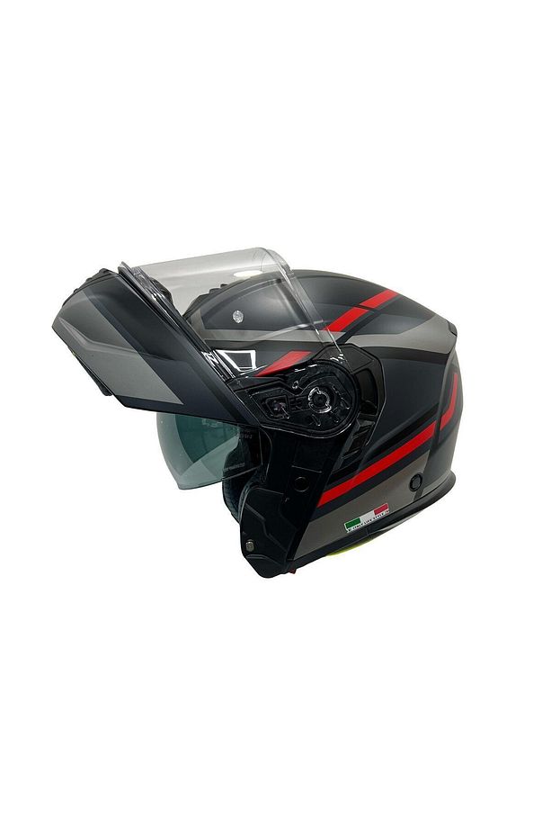 Sw 917 Fast Black Titanium Çene Açılır Motosiklet Kaskı - 2