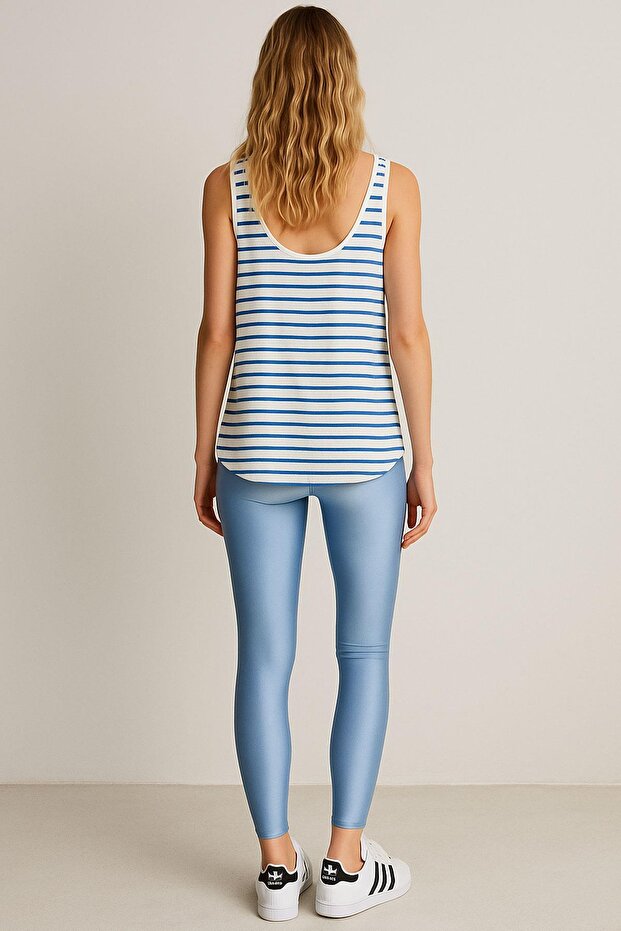 3 Pieces A-Line Comfortable Fit Basic Thick Strap Undershirt T-Shirt - 6