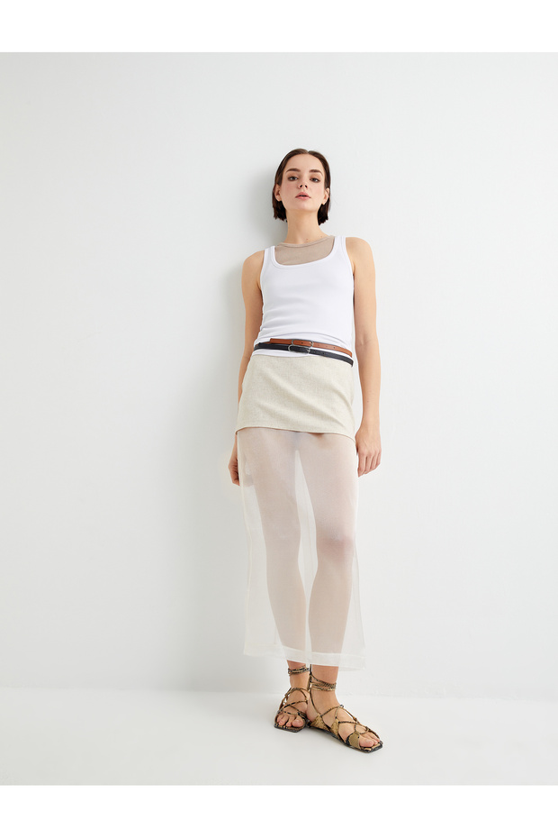 Halter Neck Athlete Ribbed Slim Fit