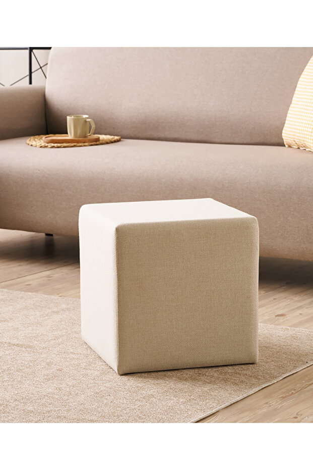 Asons Puf - Krem - 1