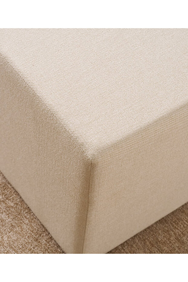 Asons Puf - Krem - 3