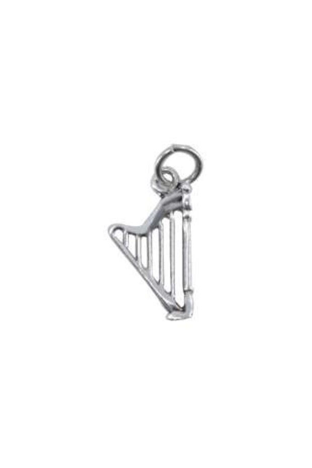 925 Silver Pendant Harp