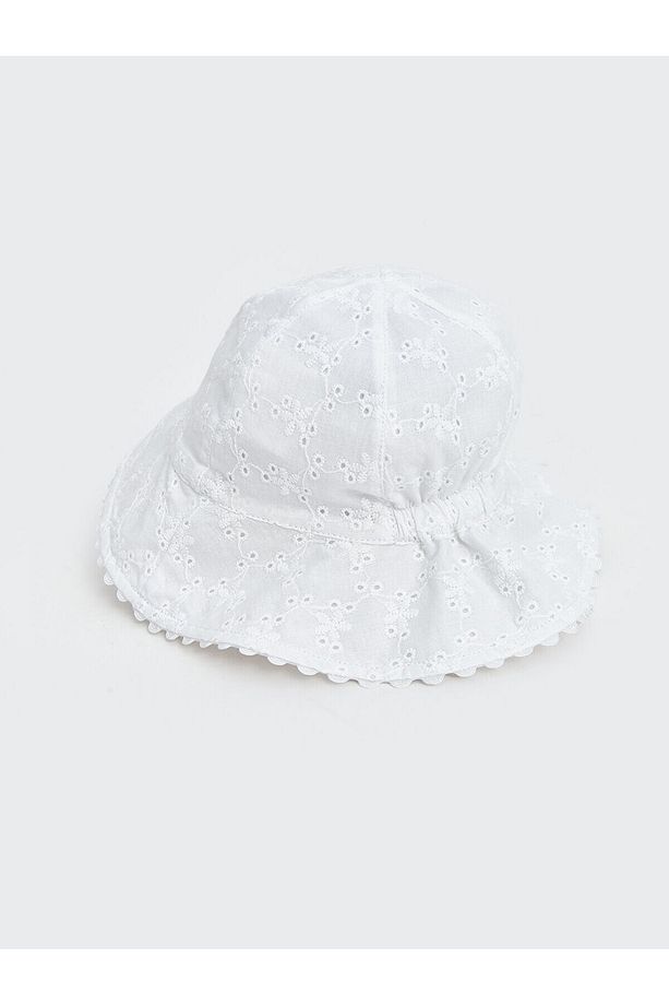 Çiçekli Kız Bebek Bucket Şapka - 4