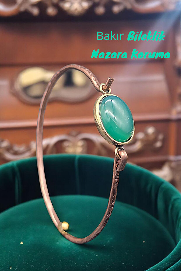 Copper (Pure Real) Aventurine Stone Trend Elegant Bracelet (Evil Eye Protection) (Special Occasions, Gift)