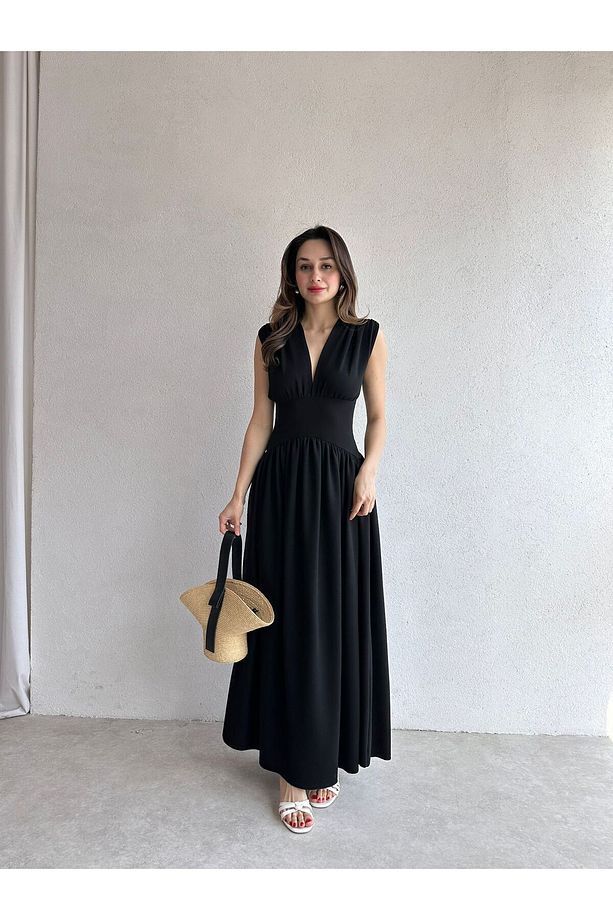 EGERTON Maxi Elbise 3845 - Siyah - 2