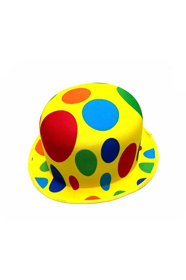 Decorative Hat, Flippy, For Parties, Clown Pattern, Multicolor - 1