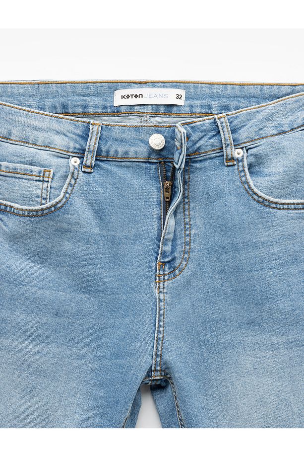 Oversize Kot Şort Bermuda Cep Detaylı Pamuklu - 8