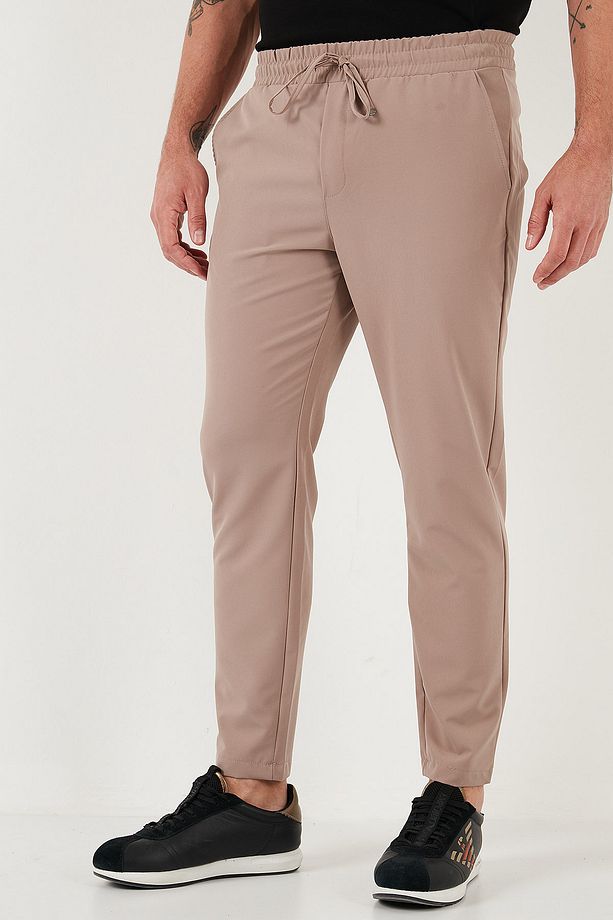 Streç Regular Fit Normal Bel Düz Paça Jogger Pantolon Erkek Pantolon Cf25617801 - 5