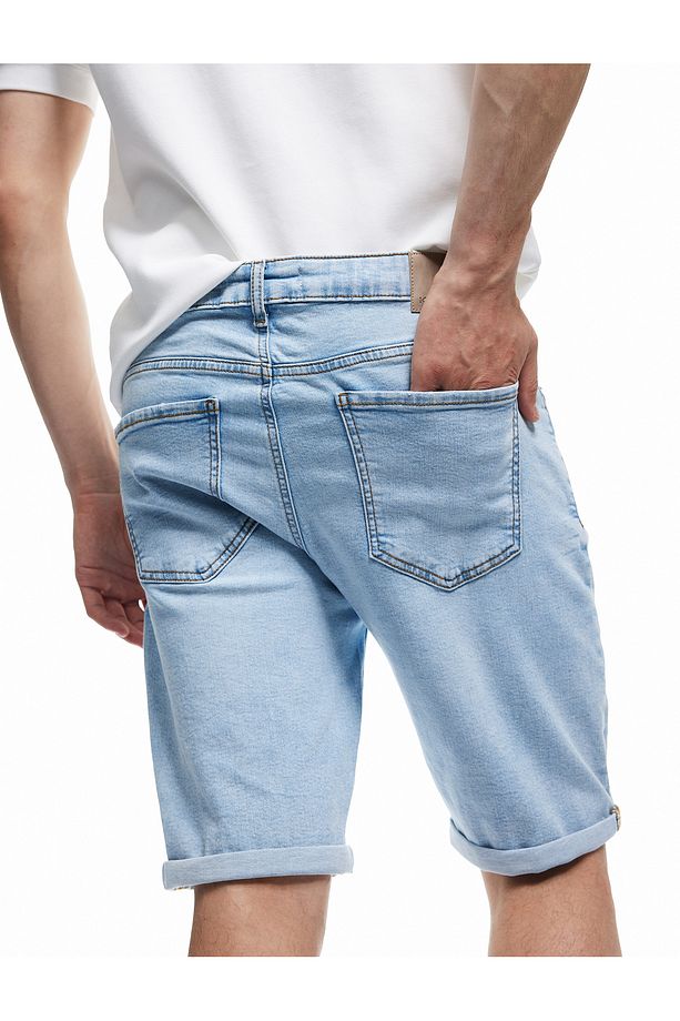 Oversize Kot Şort Bermuda Cep Detaylı Pamuklu - 3