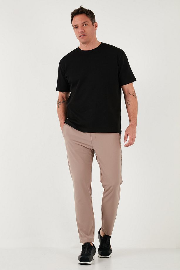 Streç Regular Fit Normal Bel Düz Paça Jogger Pantolon Erkek Pantolon Cf25617801 - 4