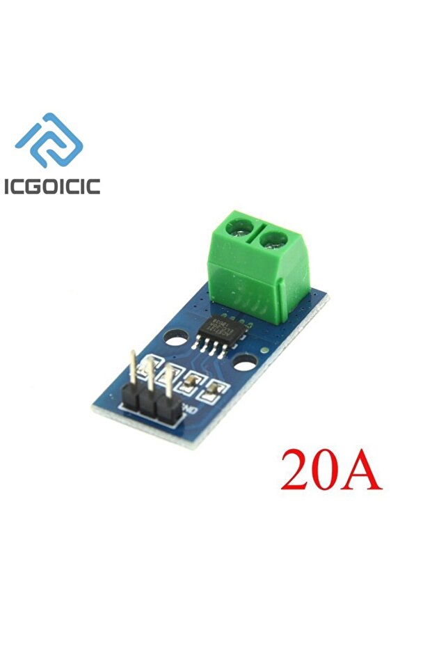وحدة استشعار تيار هول ICGOICIC 20A، وحدة ACS712، وحدة استشعار تيار هول 5A/20A/30A