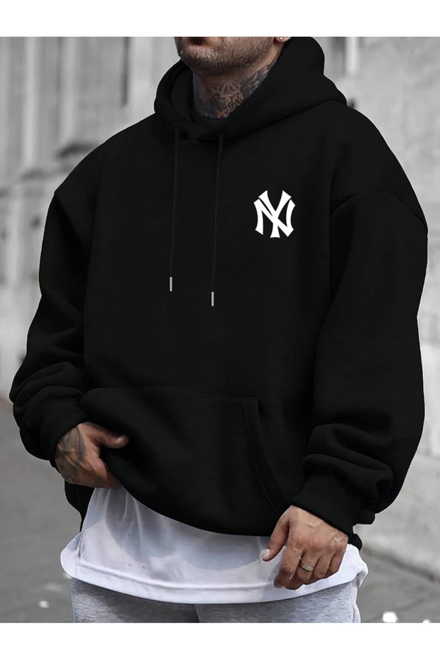 Black Sweatshirt Nnnyyy Printed
