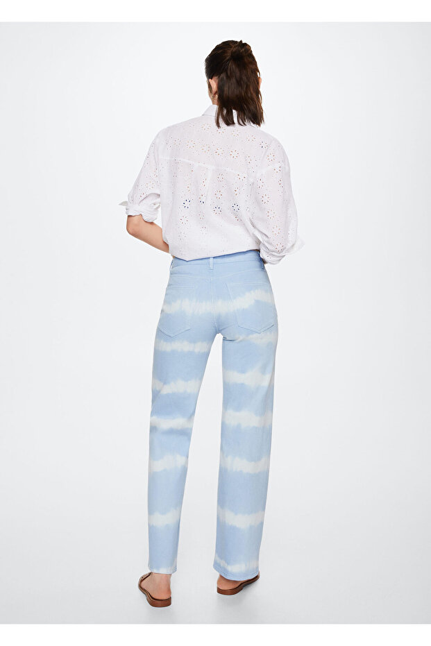 Blugi largi cu model batik - 2
