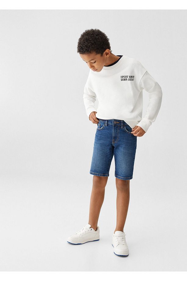 Koyu Denim Erkek Çocuk Şort & Bermuda 47055941 - 8