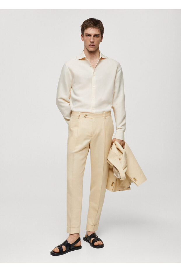 Bej Erkek Gömlek 67077907 - 7